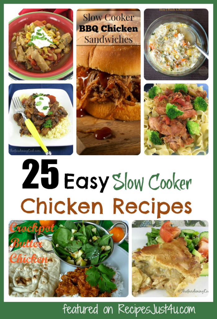 25 Easy Slow cooker Chicken Recipes