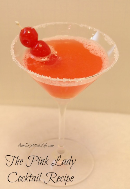 One for the grownups - a pink lady cocktail from annsentitledlife.com