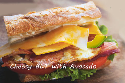 Cheesy BLT with Avocado from The Gardening Cook