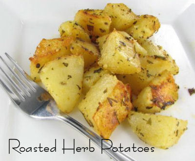 Roasted Herb Potatoes With Parmesan Cheese