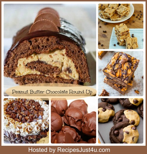 Round up of Peanut Butter and Chocolate Desserts