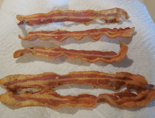 Baked bacon