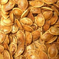 Spiced toasted pumpkin seeds