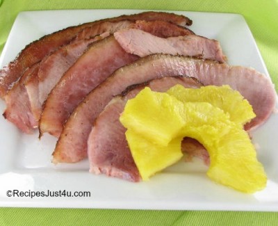 Brown Sugar Baked Pineapple Rings Easy Side Dish 
