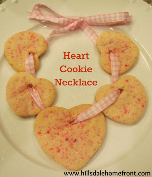 Heart shaped cookie necklace