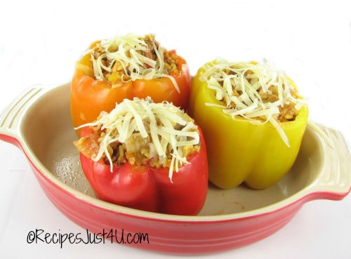 Pizza stuffed peppers