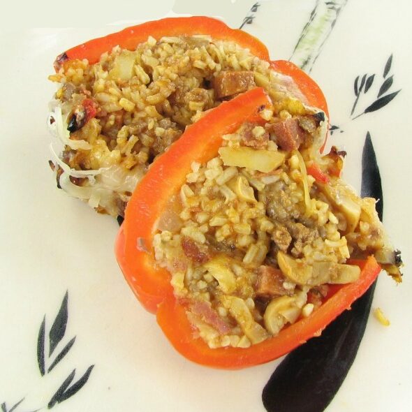Pizza stuffed peppers