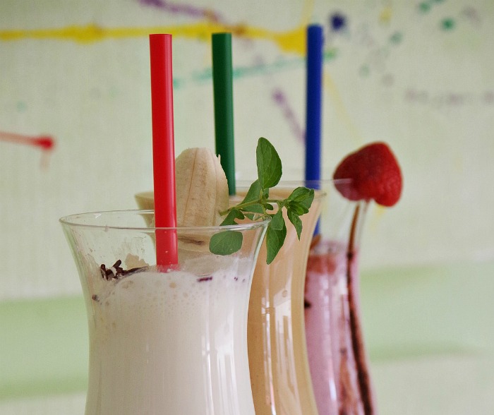 Big straws make milk shakes easier to drink