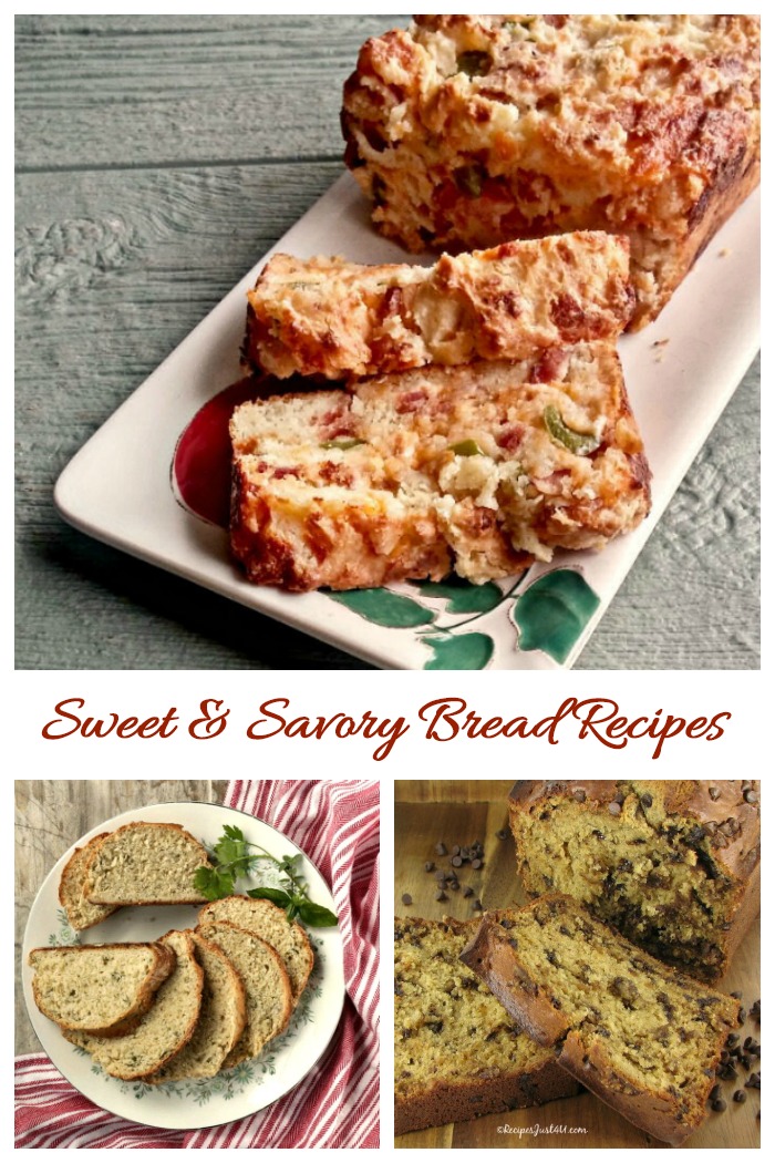 These sweet and savory bread recipes are great for a breakfast on the go and they make super tasty side dishes.