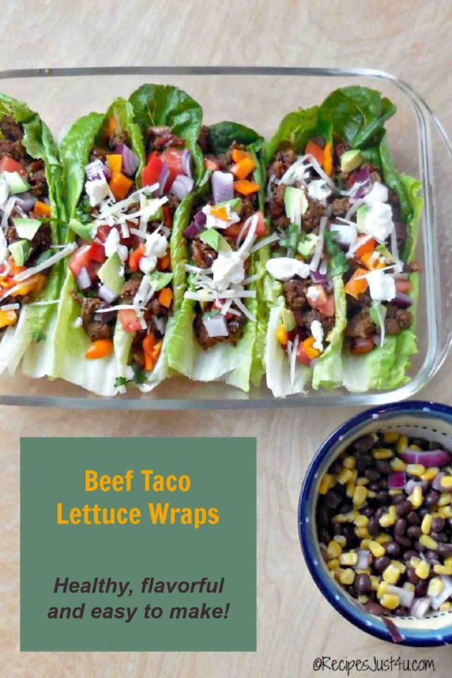 Beef Taco Lettuce Wraps Recipe Healthy Eating Done Right!