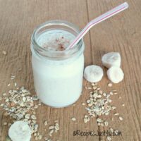 Gluten free meusli banana smoothie