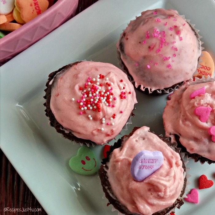 strawberry buttercream cupcakes