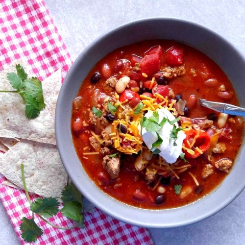 Ground Turkey Chili Slow Cooker Comfort Food
