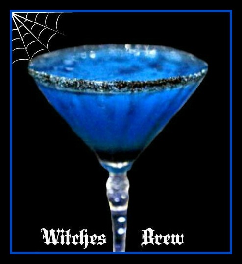 Witches brew Halloween cocktail
