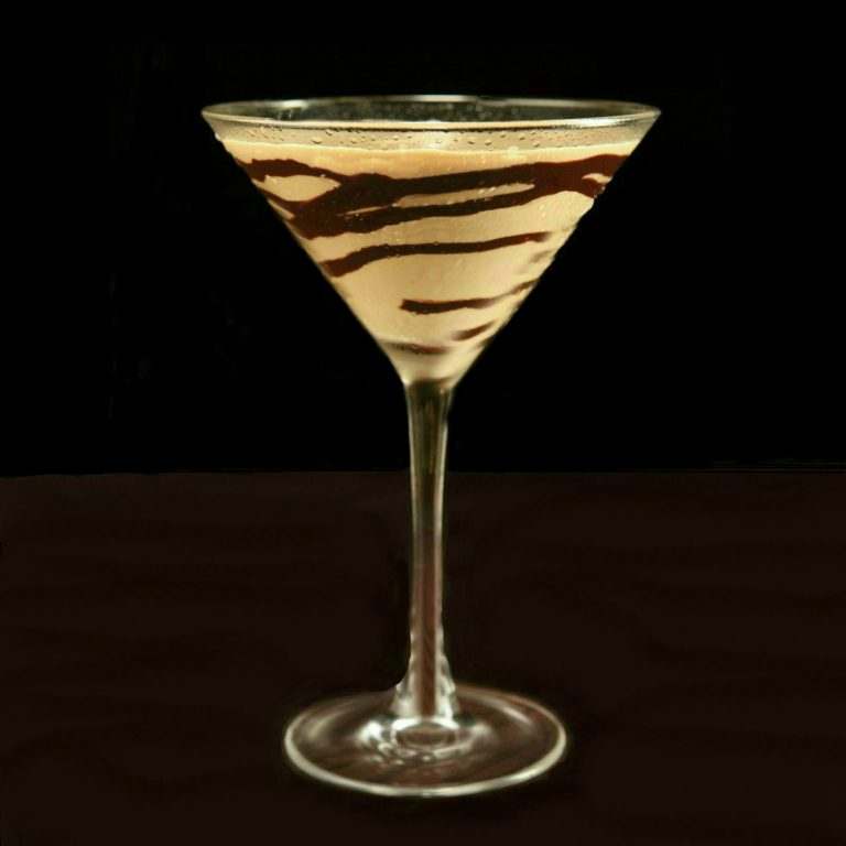 Chocolate Drizzle for a Martini Glass