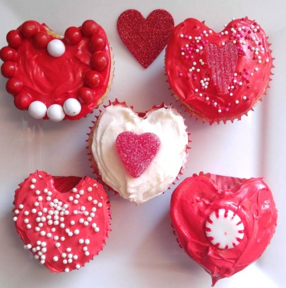 How to Make Heart Shaped Cupcakes with Glass Marbles