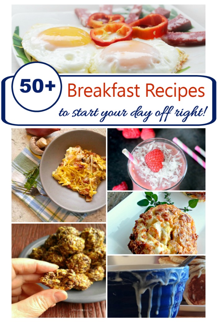 Over 50 Breakfast recipes from muffins to hearty courses to start your day off right.