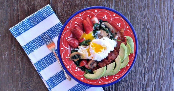 Caramelized mushroom breakfast bowl