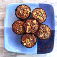 Dairy free banana nut muffins