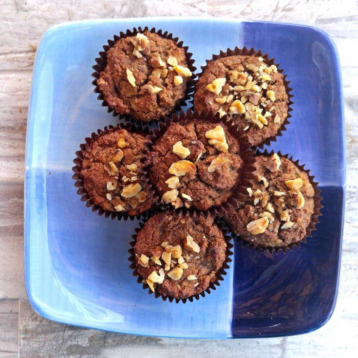 Dairy free banana nut muffins