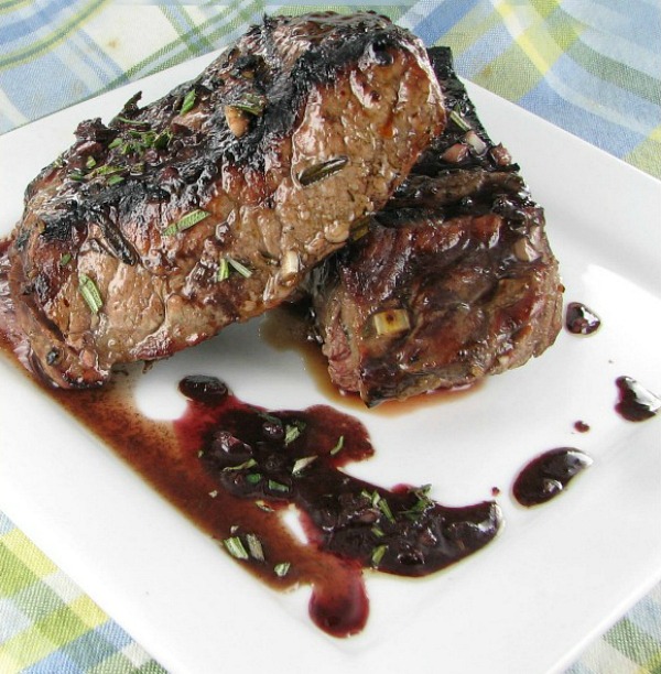 Grilled Rosemary balsamic steak