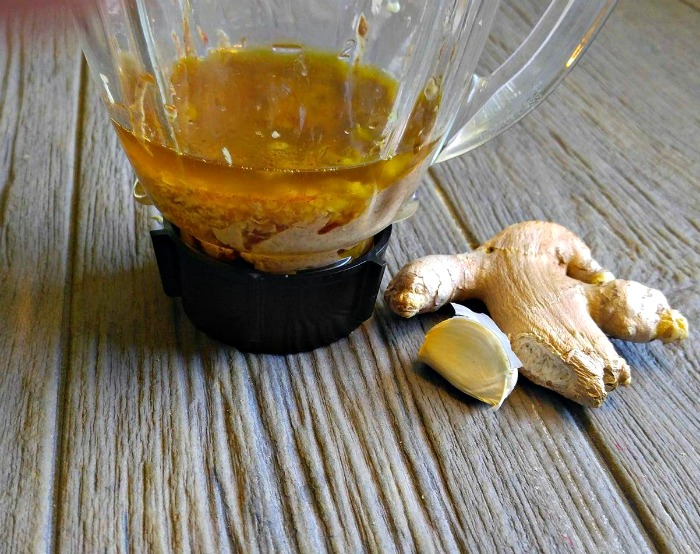 Making this spicy almond butter dressing is a breeze.