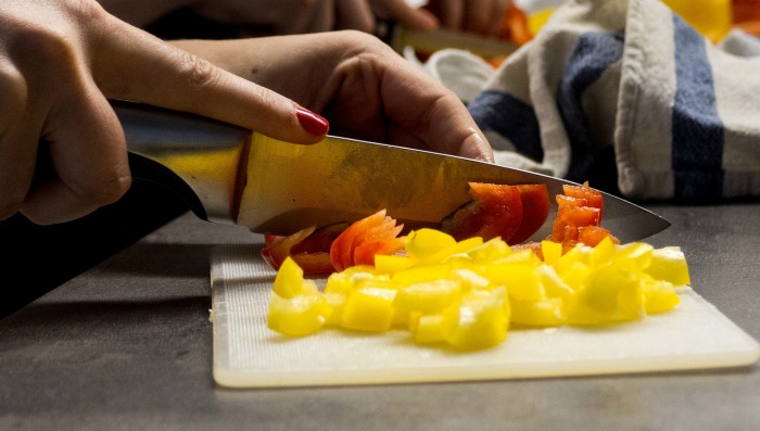 Cutting fruit