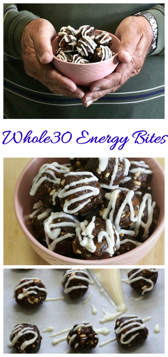 These almond butter balls make a great Whole30 energy bite. They are very easy to make and taste amazing.