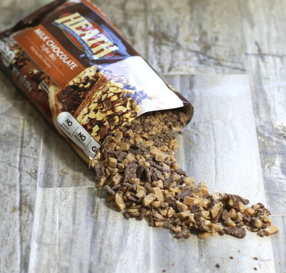 Heavenly Heath Bar Brownies with an Awesome Chocolate Ganache