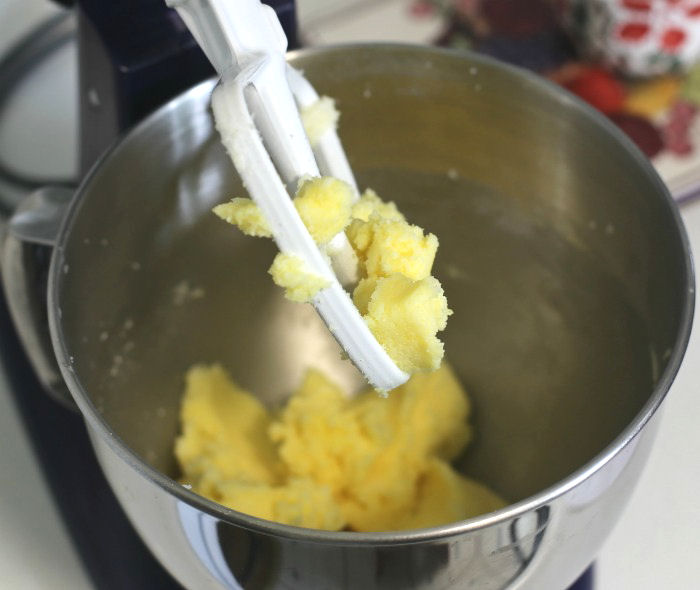 add the pudding mix to the butter and sugar mixture