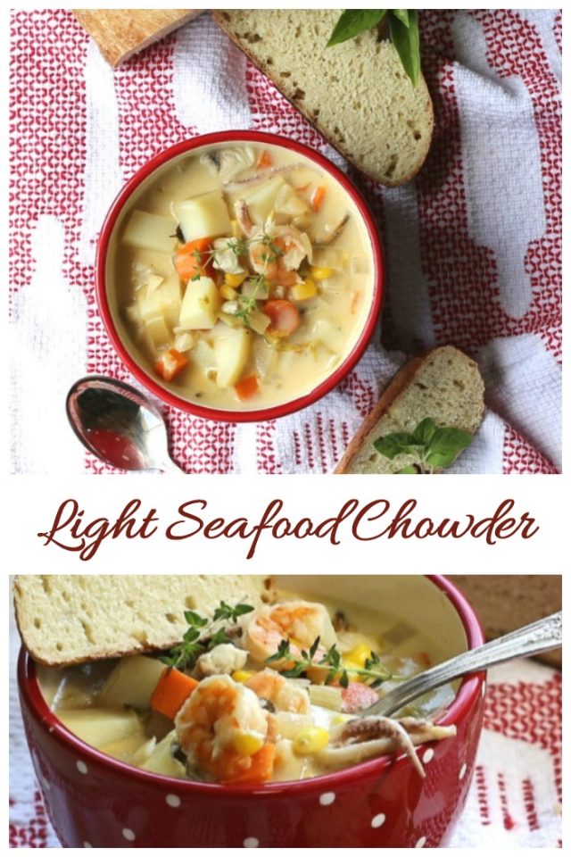 Light Fish Chowder Light Seafood Chowder - Slimmed Down New England Seafood Stew