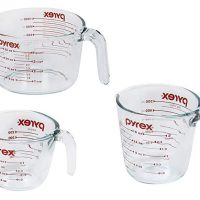 Pyrex Measuring Cups, 3-Piece, Clear