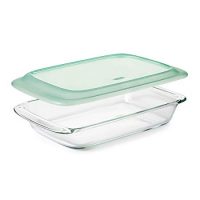 OXO Good Grips Freezer-to-Oven Safe 3 Qt Glass Baking Dish with Lid, 9 x 13
