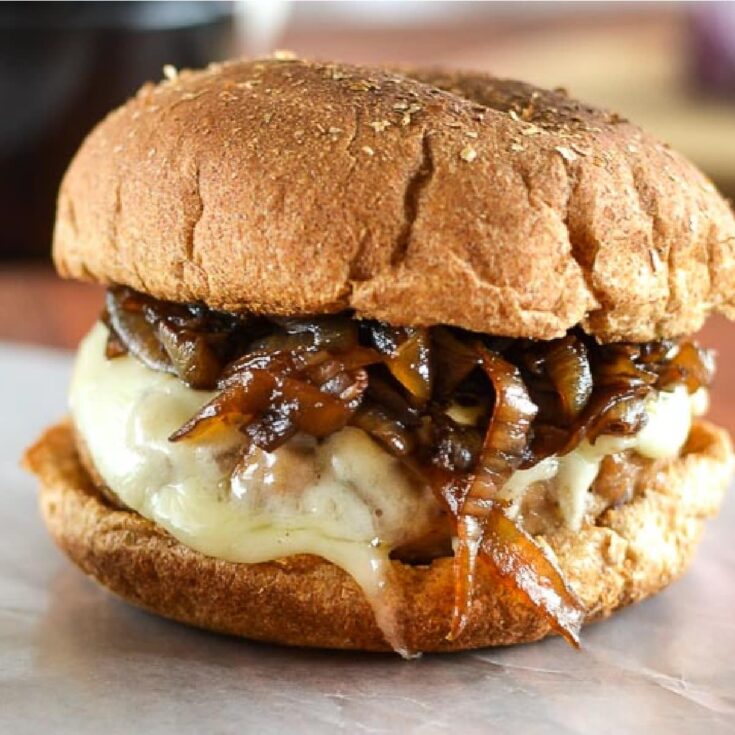 Image for Balsamic Caramelized Onion Turkey Burgers