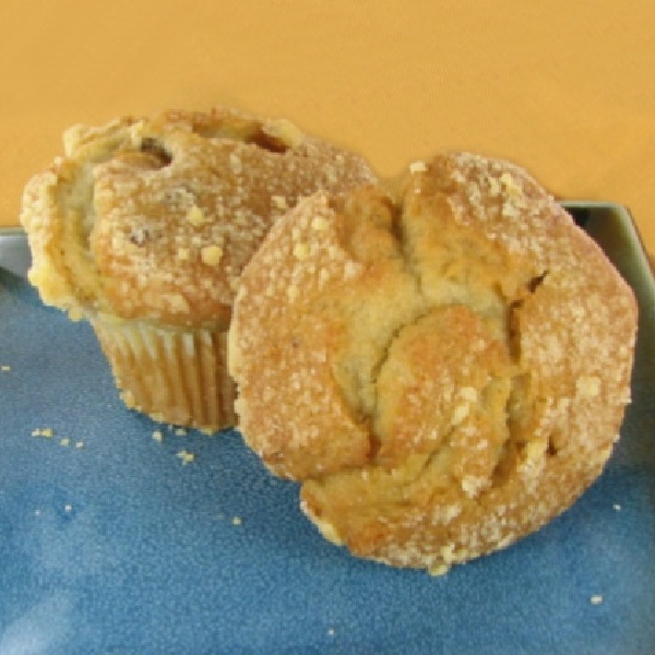 Banana Nut Muffins with Streusel topping