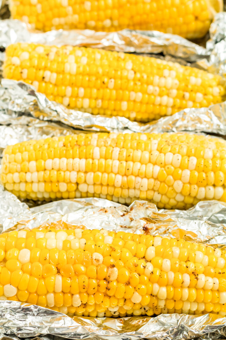 Image for Grilled Corn on the Cob in Foil (Garlic Butter)